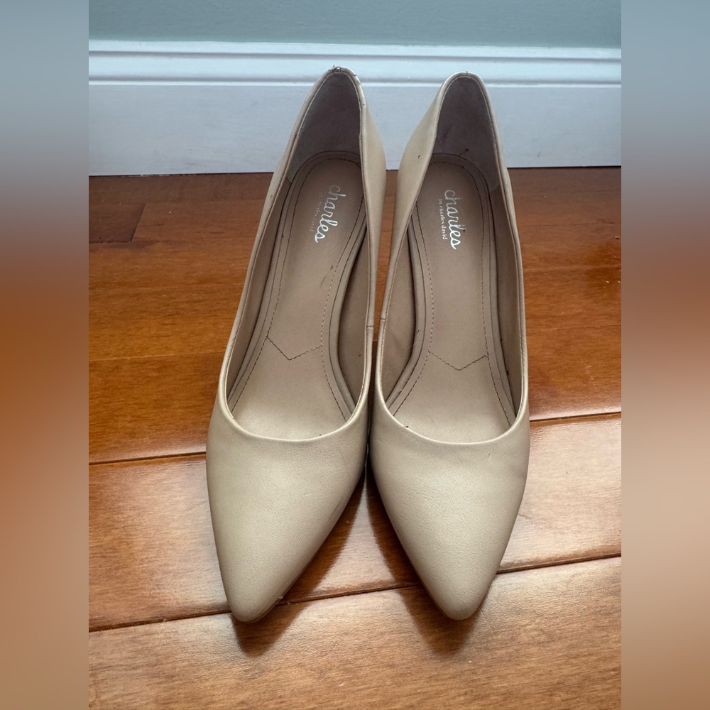 Charles by Charles David Nude Stiletto Pumps Size 8M Classic High Heels - Picture 4 of 8